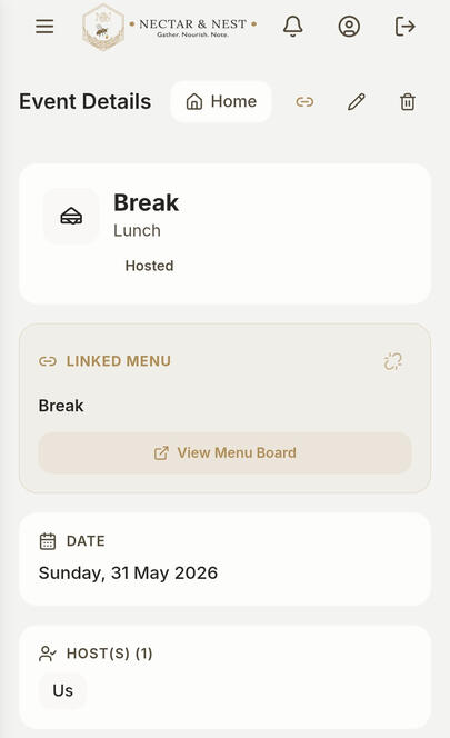 N&N App Hosted Timeline Page