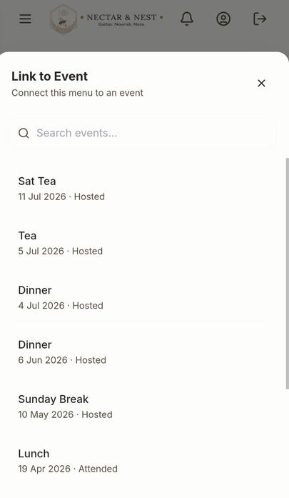 N&N App Hosted Timeline Page