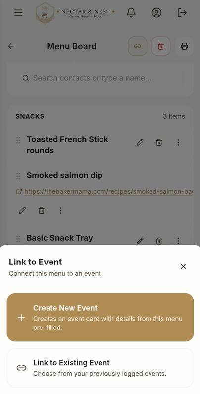 N&N App Hosted Timeline Page